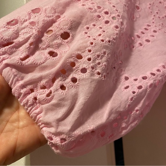 Sanctuary Women’s Pink Eyelet Maxi Revolve New Cotton Summer Dress size 6 - Picture 6 of 15